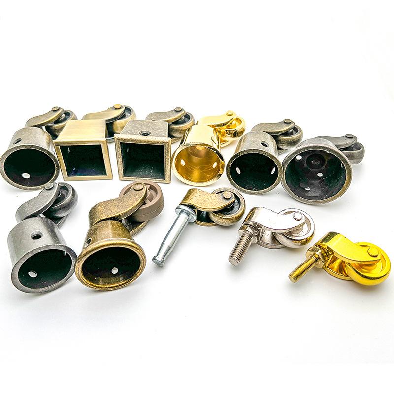 1pcs High Quality Brass Furniture Casters /universal Wheel Piano Castor Metal Sofa Foot Roller Office Hardware