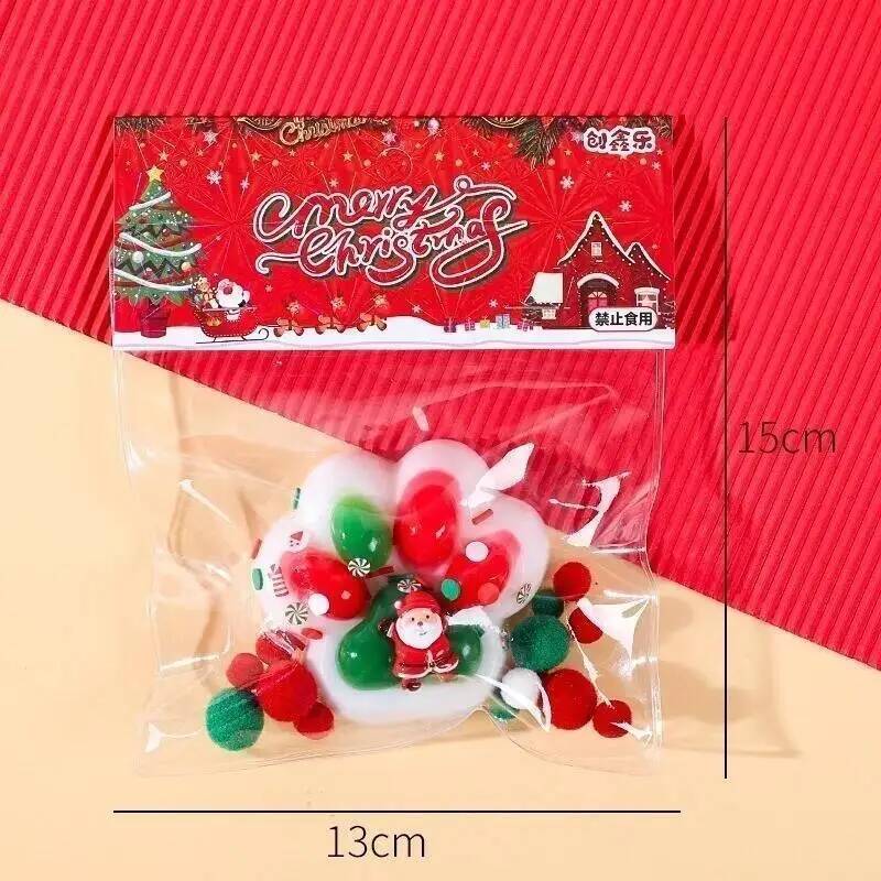 Christmas Cat Paw Squishy Fidget Toy Cute Slow Rebound Stress Relief Toy Pinch Decompression 2025 Xmas Gift Cat Claw Squeeze Toy