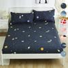 1pcs Mattress Cover Printed Fitted Sheet Four Corners with Elastic Band Bed Sheet (Without Pillowcase)