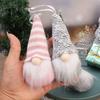 3Pcs Mini Christmas Doll Pendant Knitted Handmade Santa Plush Doll Gnome Elf Doll Xmas Party Decoration Christmas Tree Decor