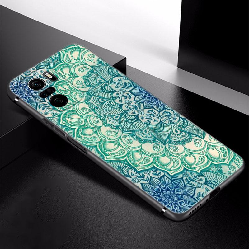 Чехол для телефона Mandala Chakra Yoga для Xiaomi Redmi Note 5 6 9T K20 K40 K50 Pro 7A 8A 9A 9C 9i 10A 10C A1 S2 Мягкий черный чехол из ТПУ