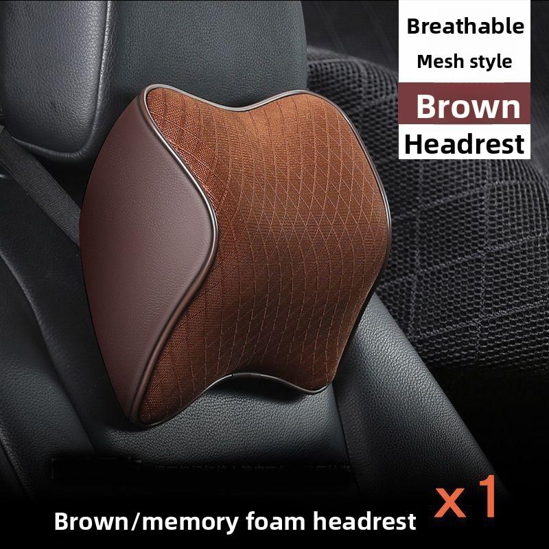 Подушка подголовника автомобиля, поясничная подушка, подушка для шеи из хлопка с памятью для автомобиля, сиденье автомобиля, автомобильная подушка, поддержка спины, удобная