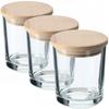 Food Container Glass Jars for Spices Organizer Set