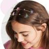 Zinc Zinc Alloy Butterfly Head Hoop Rhinestone Flower Hair Hoop All-match Double Root Hair Bands  Girls