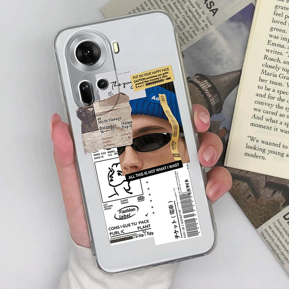 Для OPPO Realme C67 A3 12 Lite Pro+ Reno 11 Pro 5G задняя крышка крутая модные чехлы для девочек и мальчиков силиконовые мягкие супер противоударные прозрачные чехлы из ТПУ для OPPO