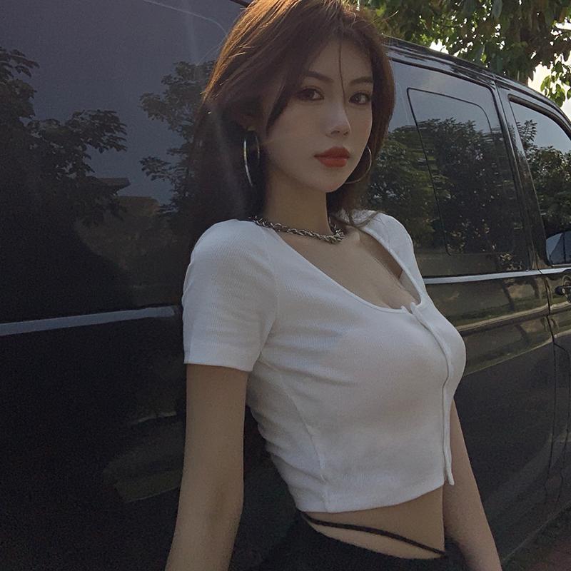 Однобортный кардиган, тонкие летние женские топы с квадратным вырезом