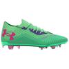 Under Armour UA Shadow Искусственный газон Амортизирующие Прочные Футбольные бутсы Мужские Футбольные бутсы Зеленый Розовый 3027239-300