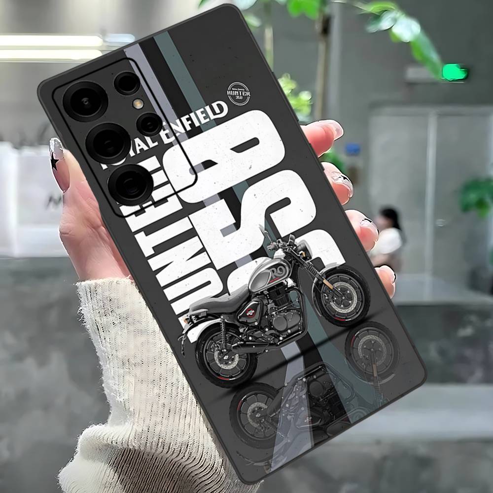 Чехол для телефона R-ROYALS E-ENFIELDS Logo для Samsung S 24 Fe 25 Ultra Plus 20 Lite 21 30 22 23 24 22 Ultra 5G Fundas