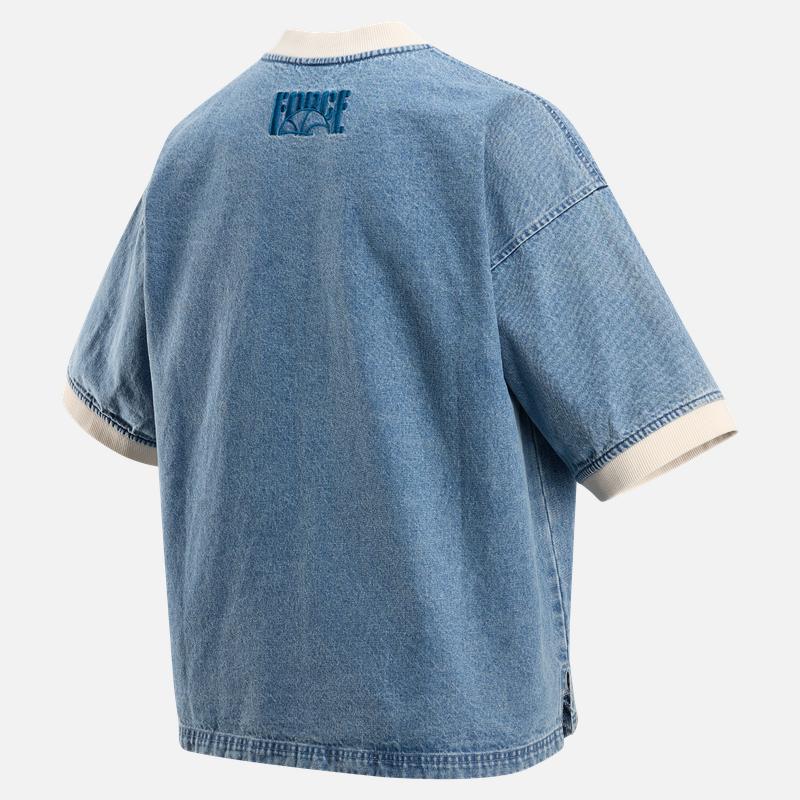 Nike Джинсовая футболка с коротким рукавом и круглым вырезом для баскетбола Мужские топы HV1919