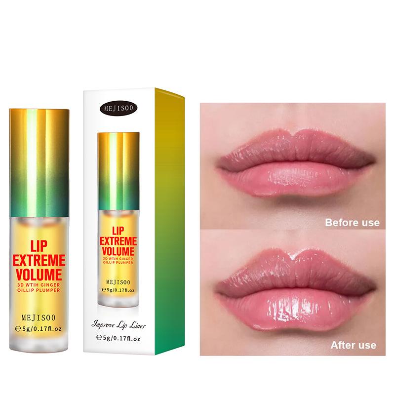 Сыворотка для губ Lip Extreme Volume Plumper Oil с маслом имбиря для мгновенного придания объема и длительного блеска