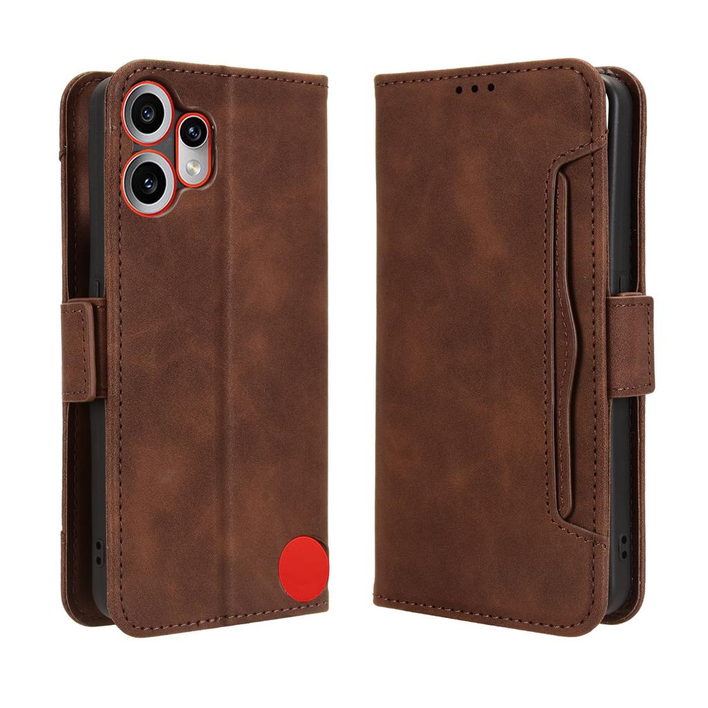 For Nothing CMF Phone 2 Pro Leather Case Phone Wallet Cover with Multiple Card Slots