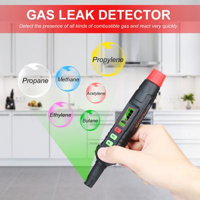 Портативный детектор утечки газа HABOTEST, детектор горючих газов со звуковой и визуальной сигнализацией