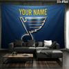 Custom Name,St. Louis Blues Wall tapestry, aesthetic printed fabric blanket, suitable for bedroom, living room, and home decor.