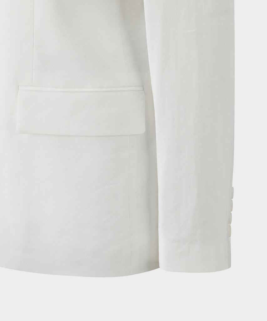 BROOKS BROTHERS [Women'S] Linen Single Jacket (White) (Bbjswbg101)