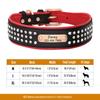 Personalized Dog Collar Bling Rhinestone Leather Pet Collars For Small Medium Large Dogs Engraved Pet ID Nameplate Necklace