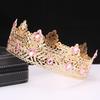 Men's Crown Simple Multi Color Round King Crown Baroque Bride Retro Alloy Hair Crown Headdress