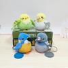 1 Piece Fluffy Pretty Parrot Pigeon Funny Toy Pendant Delicate Cute Mini Magnetic Station Shoulder Pet Bird Plush Toys For Kids