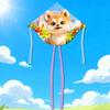 Animal Kite Dog 3d Polyester Triangle Flying Toy For Outdoor Recreation