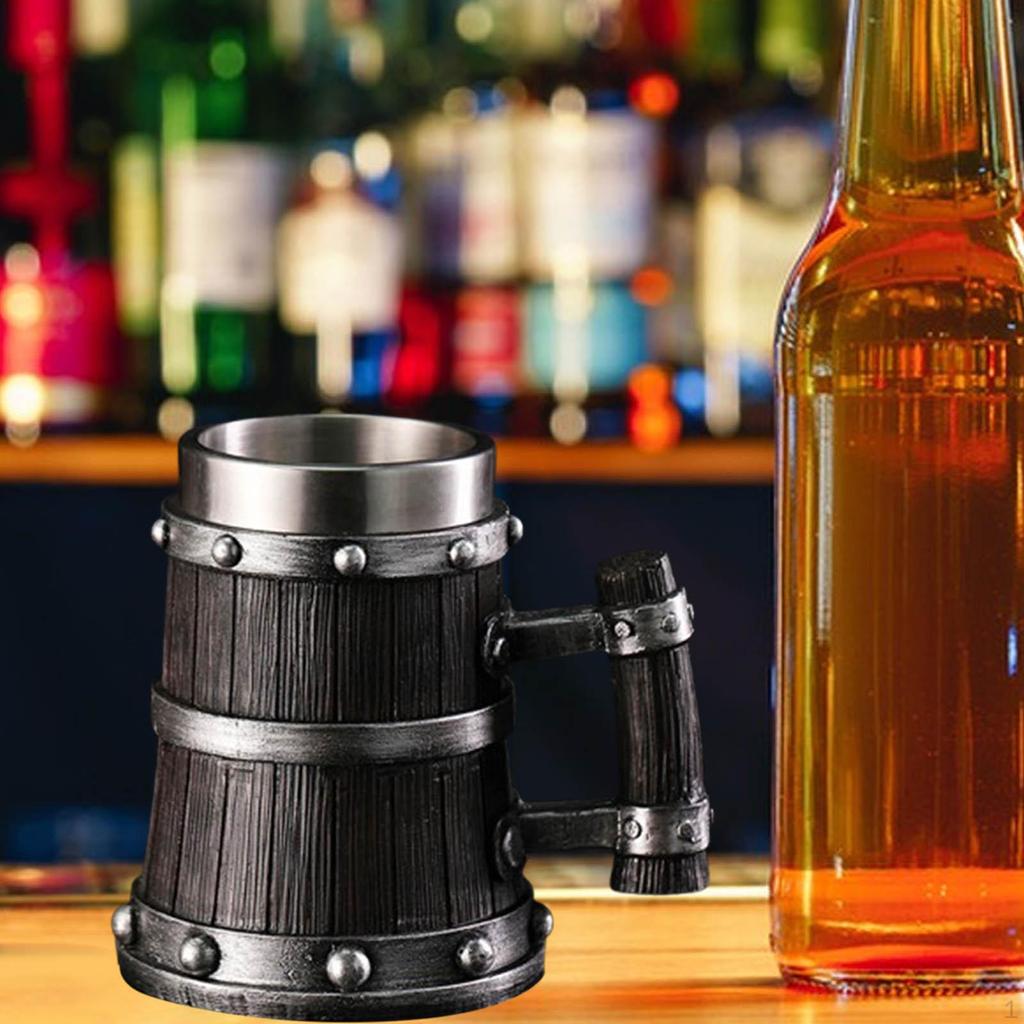 Деревянная бочка пивная кружка посуда для напитков декоративная кружка ручной работы с ручкой винтажный дизайн чашка