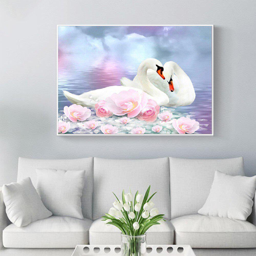 DIY Diamond Mosaic Animal Full Round Drill Swan Diamond Painting Embroidery Sale Rhinestone Picture