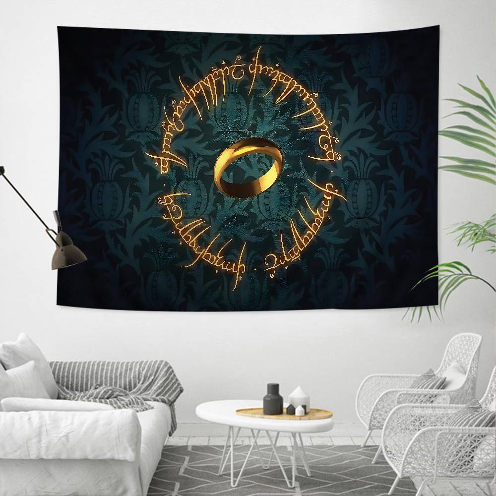 Classic Movie LLord Of The Rings Anime Colorful Tapestry Wall Hanging Hanging Tarot Hippie Wall Rugs Dorm Wall Art Decor