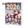 Fun Xmas Countdown Box Christmas Advent Calendar 2026, Snowman 24 Day with Acrylic Hanging Pendants, Festive Tree Decor, Holiday Gift for