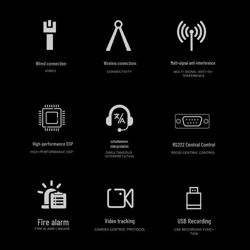 HuiDu 5G Professional Wired/Wireless Conference System (CN version)