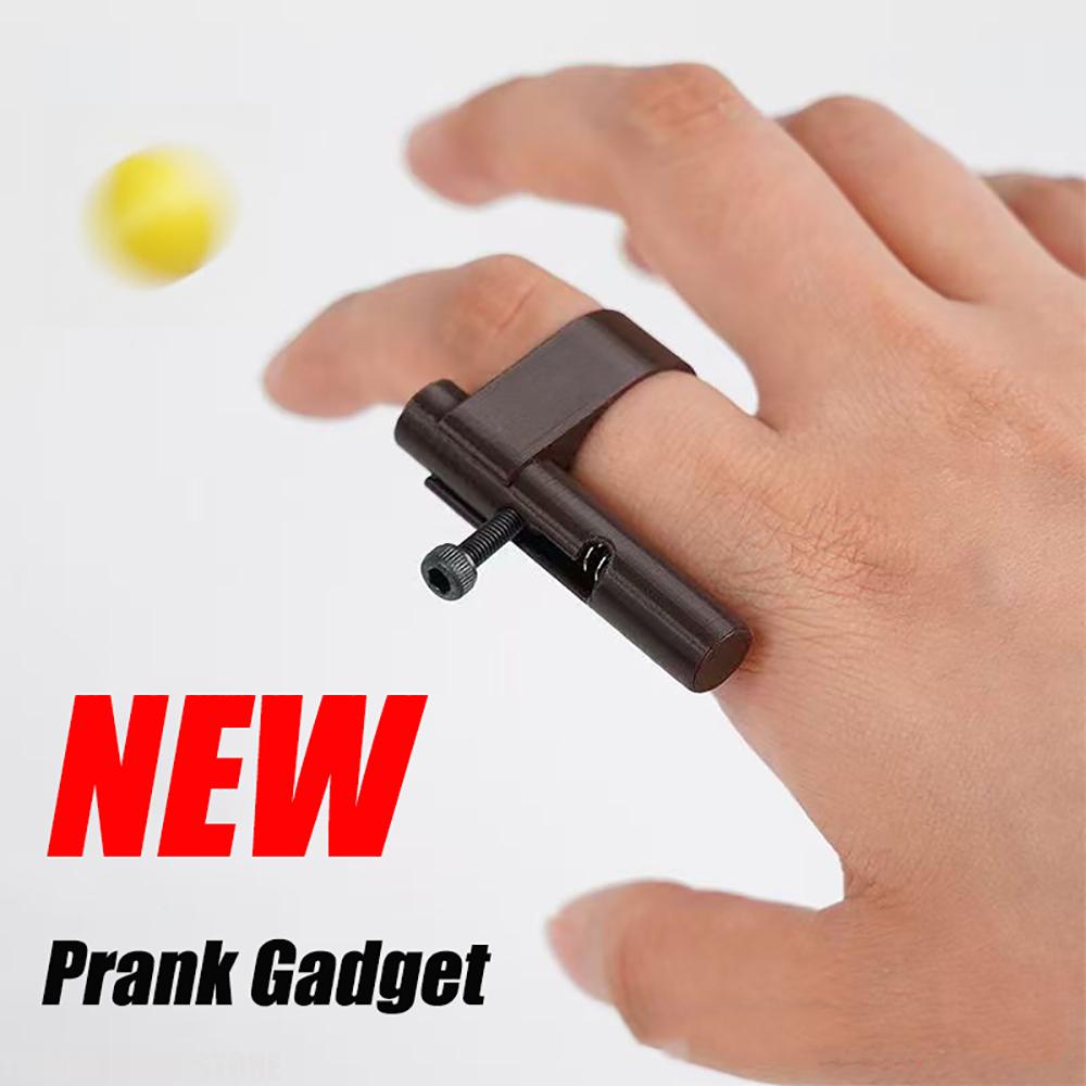 Мини-скрытый пластиковый пистолет-пусковая установка для шариков Безопасная игрушка-пистолет для розыгрышей с бумажными шариками Веселый гаджет для вечеринок для детей и взрослых