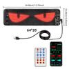 LED Car Soft Screen Light - USB Flexible Bluetooth Display with Full Color and Devil's Eye for Windows
