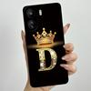 Чехол для телефона Xiaomi Redmi 13C 4G 13C Корона Начальная Буква Силиконовый Мягкий Задний Чехол Для Redmi 13C 13 C 4G Poco C65 Coque Capa