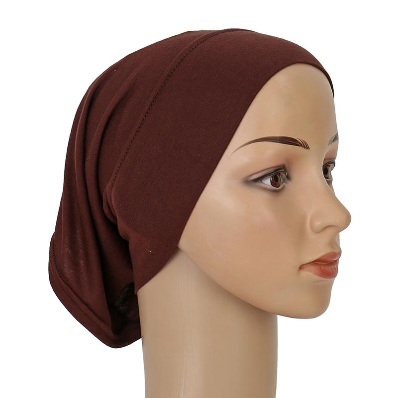 Women Soft Cotton Under Scarf Cap Turban Ready Wear Hijab Cap Female Headscarf Bonnet Hijabs Head Wraps For Women