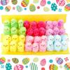 36PCS Mini Easter Chicks Colorful Easter Decoration Toy Spring Home Garden Decor Party Favors and