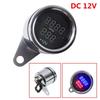Waterproof Universal Motorcycle LED Digital PRM Tachometer Voltmeter Gauge Combo