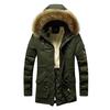 Men's Winter Cotton Jacket Thickened and Velvet Medium and Long Cotton Jacket