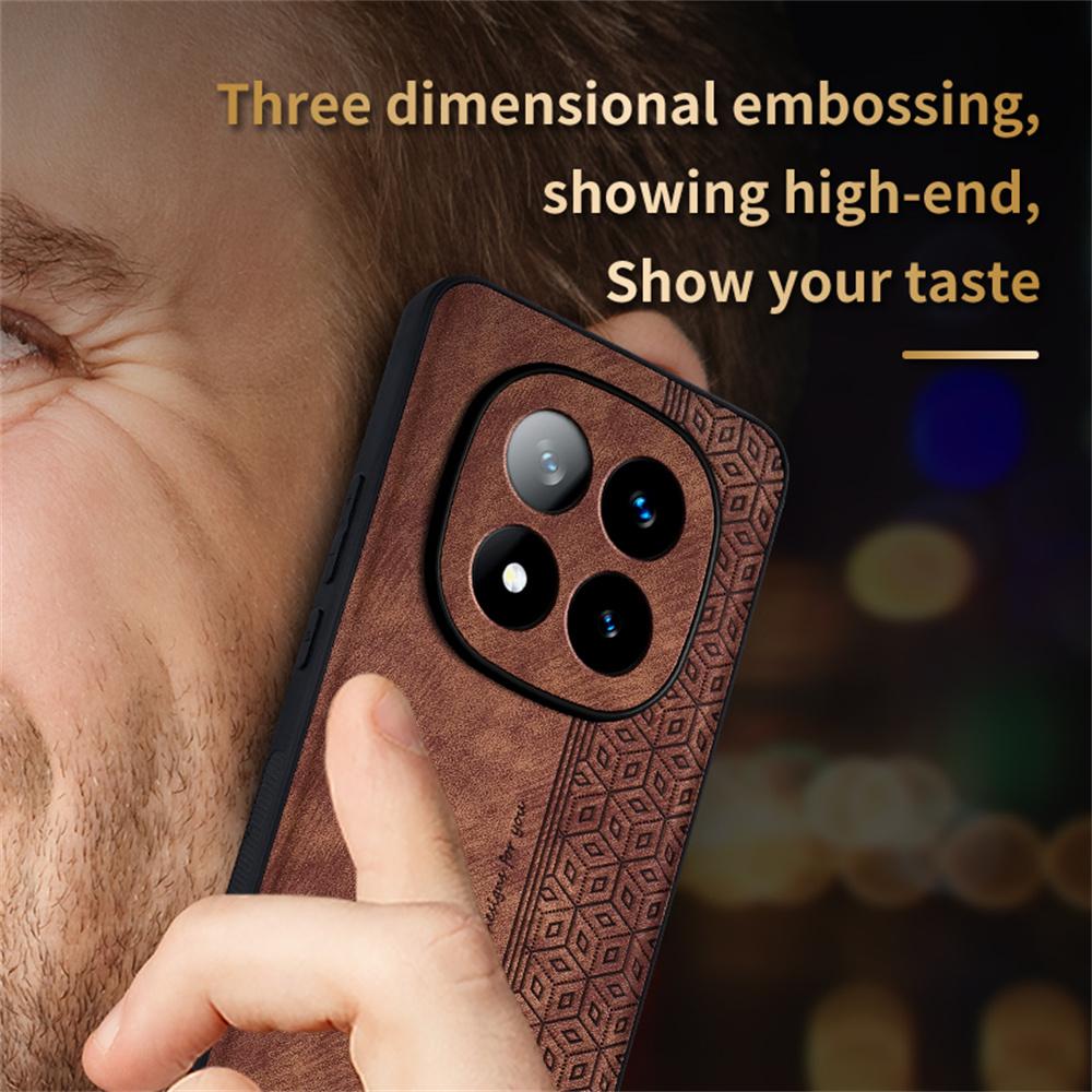 AZNS For Xiaomi Redmi Note 14 Pro+ 5G Case Protective PU Leather Covered TPU Phone Shell