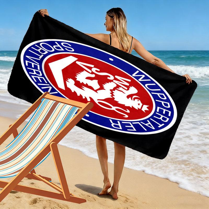 Wuppertaler SV Print Beach Towel, Large Soft Quick Dry Towel for Beach Camping Swimming