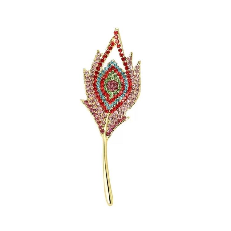 Alloy Peacocks Brooch Secure Fastening Design Beautiful Clothing Accessory Alloy Texture Suitable for Special Occasions