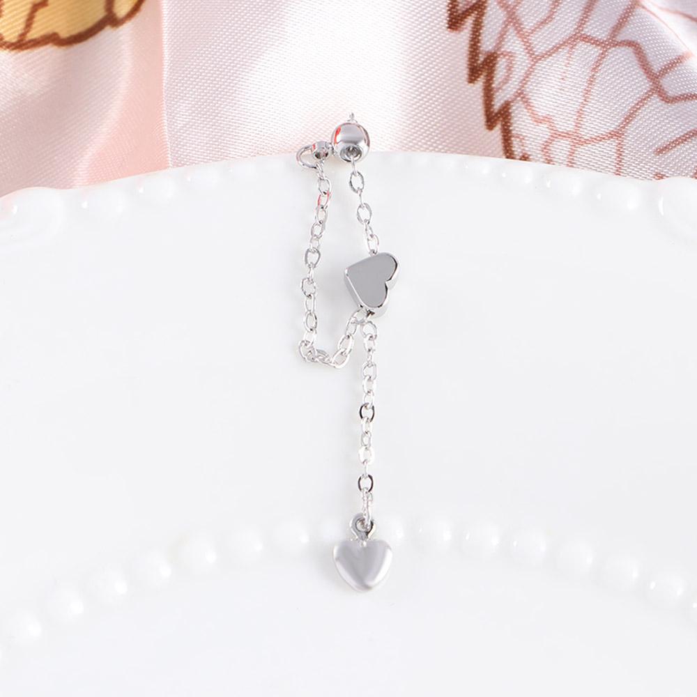 Trendy Sweet For Girls Punk Bead Chain Women Rings Finger Jewelry Korean Finger Rings Heart