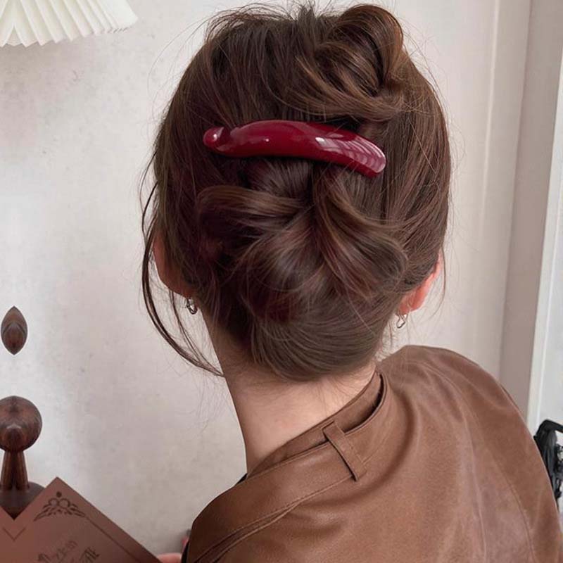 Желейный цвет Зажим-банан Заколка для волос Застежка для хвостика Держатели для хвостика Заколки Заколки для волос Женские Девичьи Заколки Аксессуары для волос