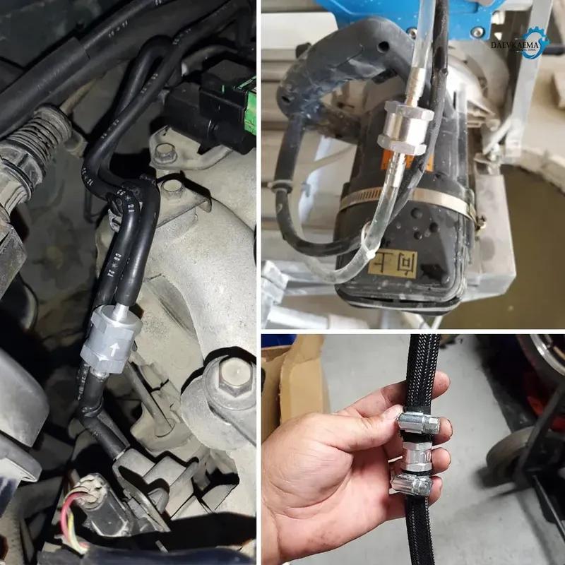 Fuel Non Return Check Valve 6/8/10/12mm Aluminium Alloy Petrol Diesel Water Fuel Line One Way for Peugeot Renault