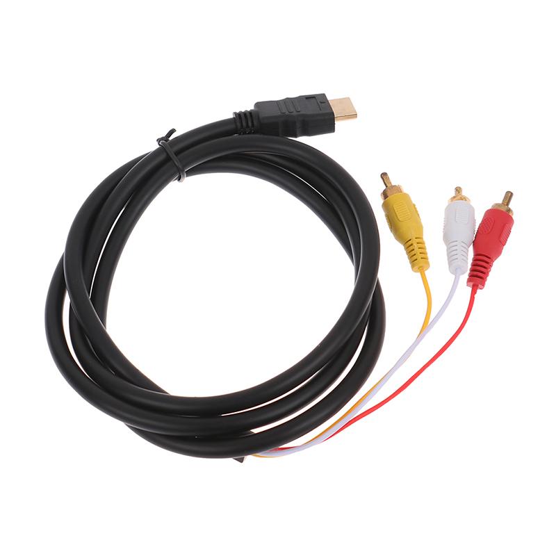 5Ft Hdmi To 3Rca/Av Converter Video Audio Converter Component Adapter Cable