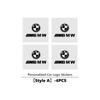 HVHE9 Car Logo Sticker Crystal Auto Stickers Fuel Tank Decor Accessories For BMW M3 M5 E36 E39 E46 E60 E61 E64 E70 E71 E80 E85 E87 E90