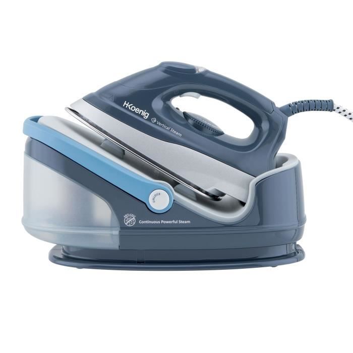 H.KoeNIG V5I - 6 Bar Steam Generator - Steam Flow : 100 G/min - Removable Tank Capacity : 1.7 L - Ceramic Soleplate