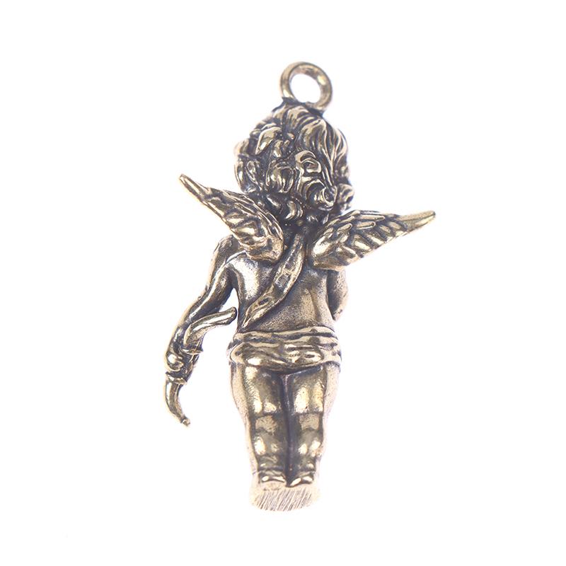 Brass Angel Wings Pendants For Necklaces Solid Copper Key Chains Diy Accessories