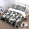 Stacked black-and-white soccer balls. Bedding sets Duvet cover sets Duvet covers Pillowcases(1 * Duvet Cover 2 * Pillowcases without duvet insert)