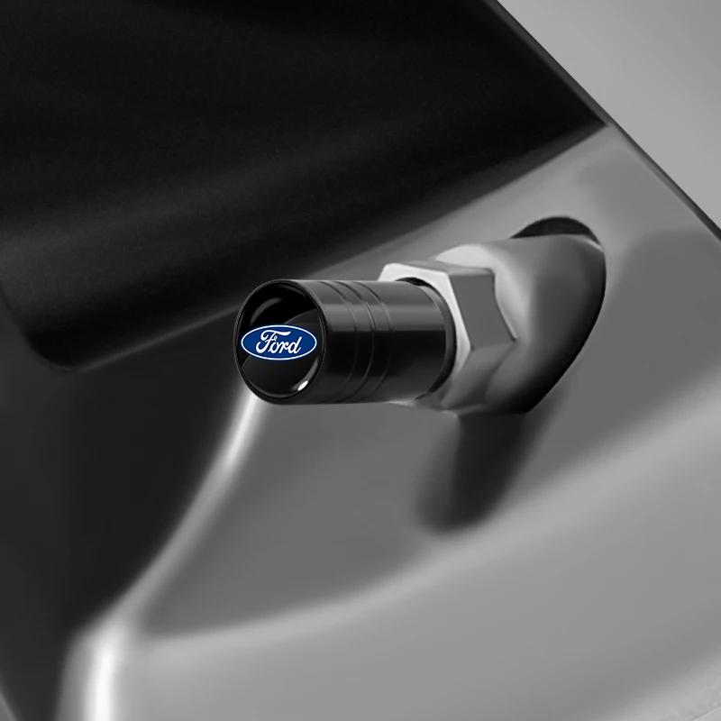 Горячая автомобильная наклейка Для Ford Новые 4 шт. Автомобильный стайлинг Алюминиевый сплав Колпачки клапанов шин для Ford Escape Kuga Mondeo Ecosport F