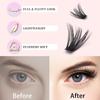 Европейские и американские смешанные накладные ресницы для DIY - Натуральные, густые, большая емкость, термоплавкие пучковые ресницы, книга