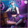 Костюм для косплея на Хэллоуин LOL Coswear League Of Legends Битва двух городов Джинкс Костюм для косплея Игра Аниме Игра Кос