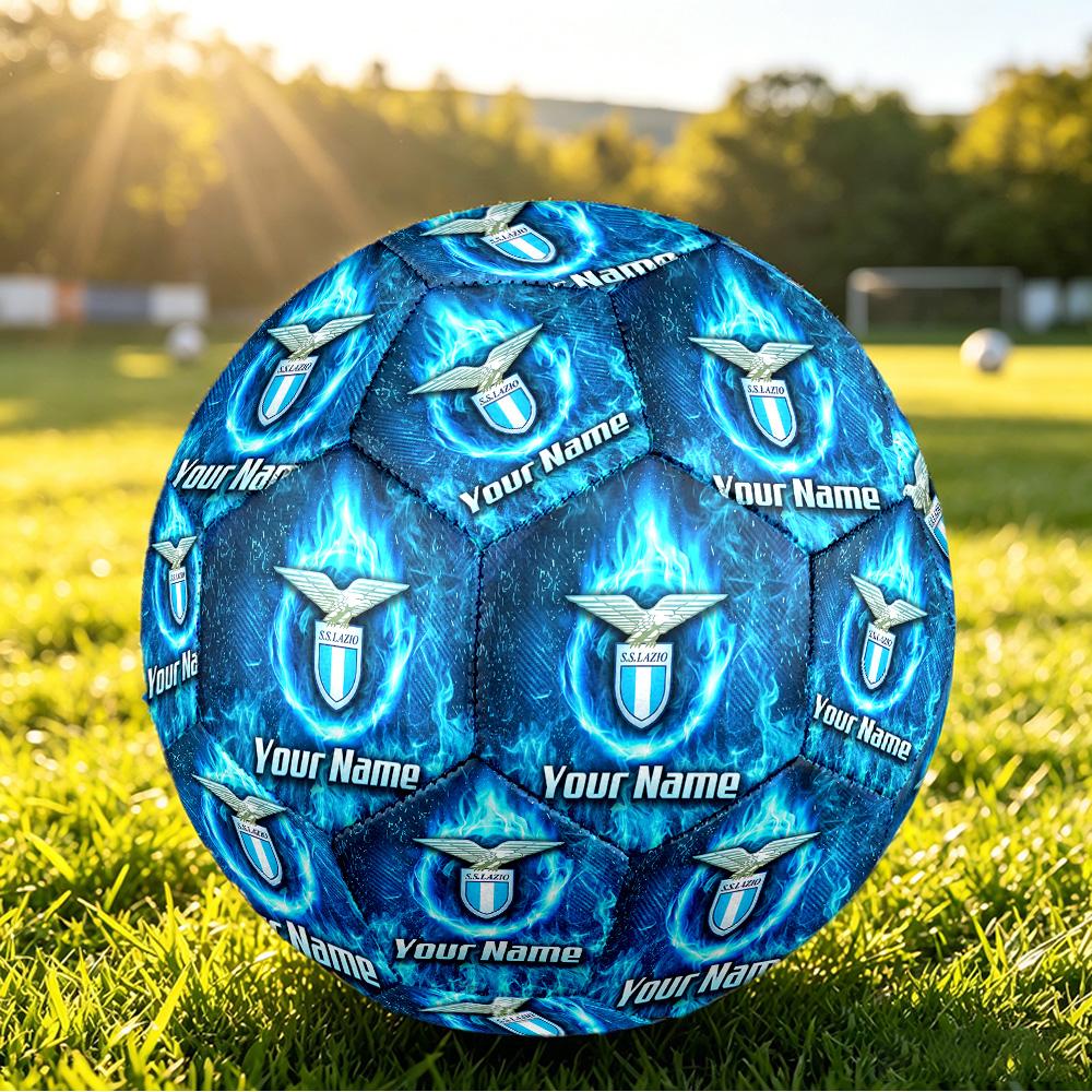 Personalized Size 5 Football Lazio FC Pattern Outdoor Game Sports Ball Gift