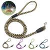 Pet Dogs Rope Plaid Pattern Wear-resistant Flexible Universal Pet Traction Leash for Small